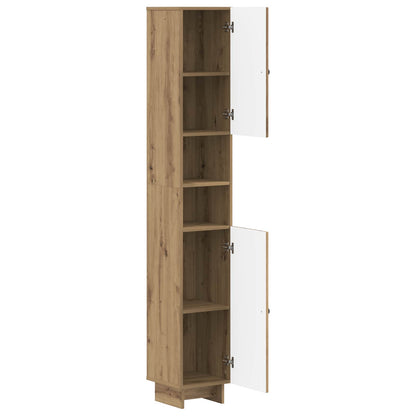 Bathroom Cabinet with Open Shelf EDE Artisan Oak