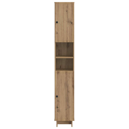 Bathroom Cabinet with Open Shelf EDE Artisan Oak
