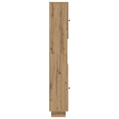 Bathroom Cabinet with Open Shelf EDE Artisan Oak