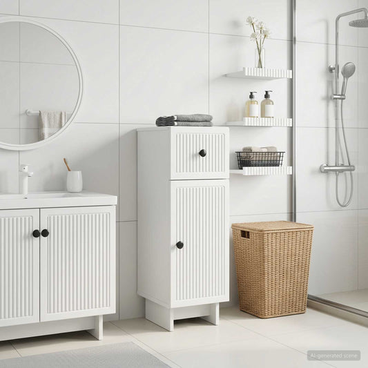 Bathroom Storage Cainet EDE White 30 x 31 x 80 cm
