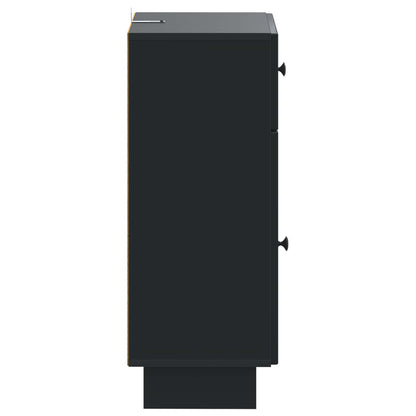 Bathroom Storage Cainet EDE Black 30 x 31 x 80 cm