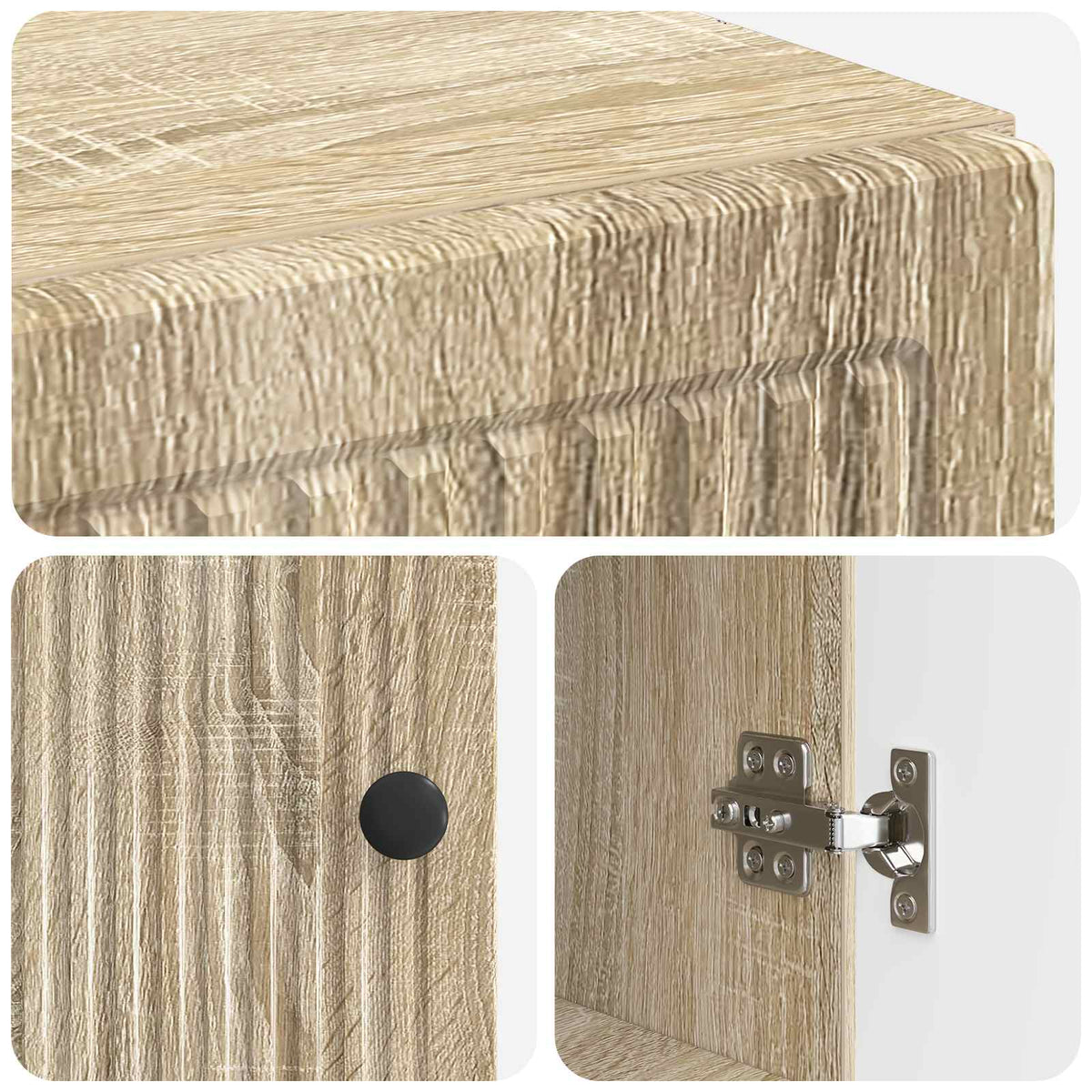 Bathroom Storage Cainet EDE Sonoma Oak 30 x 31 x 80 cm