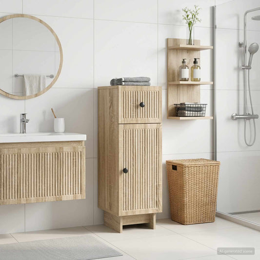 Bathroom Storage Cainet EDE Sonoma Oak 30 x 31 x 80 cm