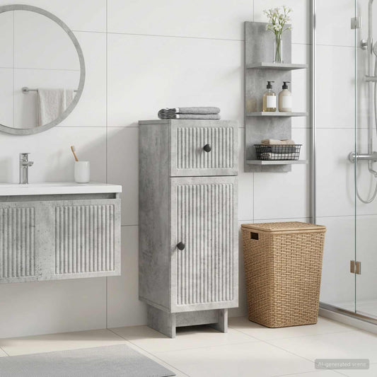 Bathroom Storage Cainet EDE Concrete Grey 30 x 31 x 80 cm