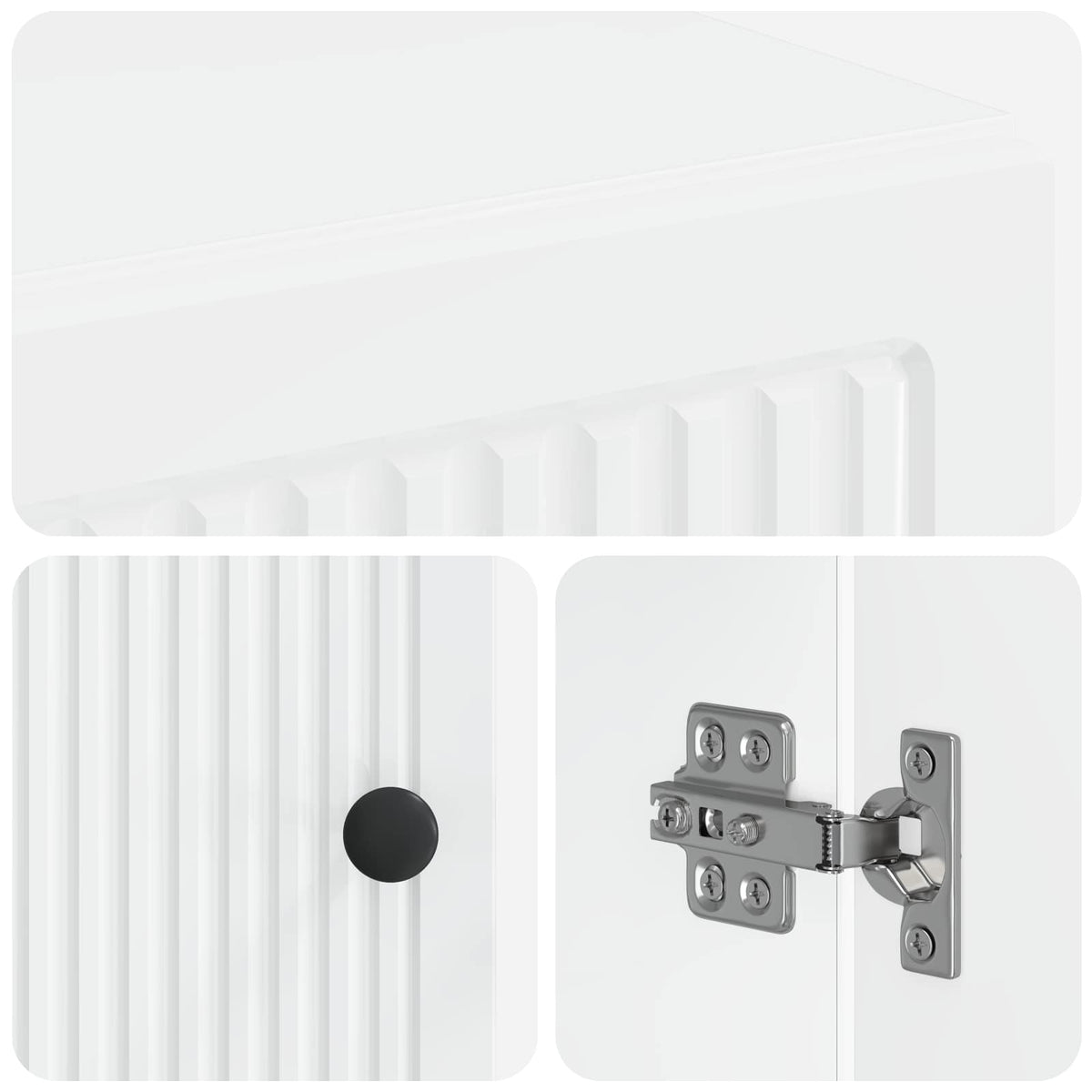 Bathroom Storage Cainet EDE High Gloss White 30 x 31 x 80 cm