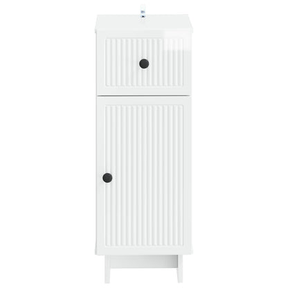 Bathroom Storage Cainet EDE High Gloss White 30 x 31 x 80 cm