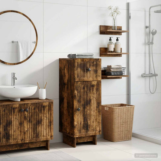 Bathroom Storage Cainet EDE Smoked Oak 30 x 31 x 80 cm