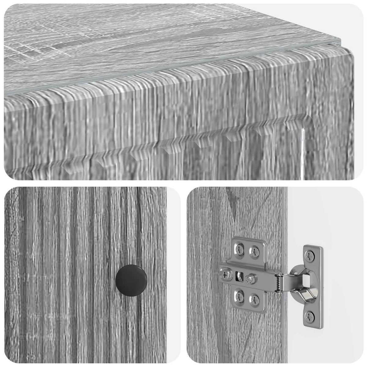 Bathroom Storage Cainet EDE Grey Sonoma 30 x 31 x 80 cm