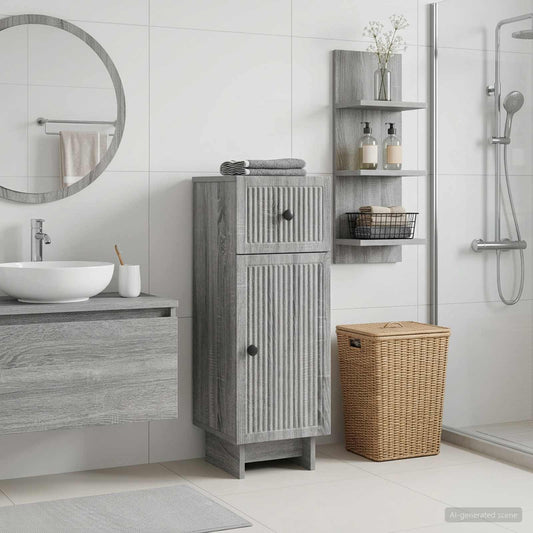 Bathroom Storage Cainet EDE Grey Sonoma 30 x 31 x 80 cm