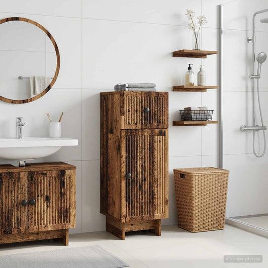 Bathroom Storage Cainet EDE Old Wood 30 x 31 x 80 cm