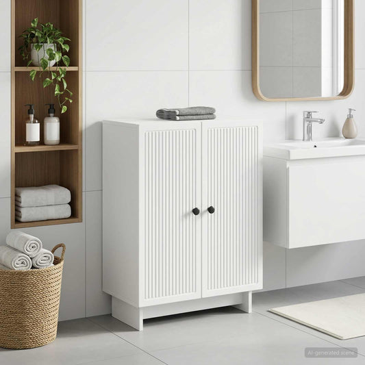 Bathroom Storage Cainet EDE White 59.5 x 31 x 80 cm
