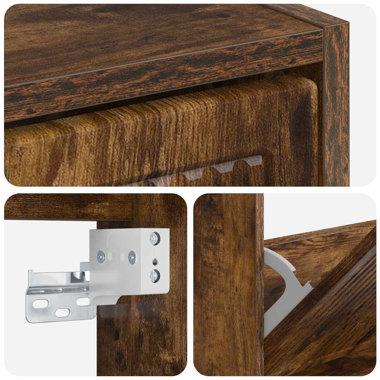Wall-Mounted Shoe Cabinet EDE 71 x 17 x 43 cm Engineered Wood