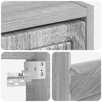 Wall-Mounted Shoe Cabinet EDE 71 x 17 x 86 cm Engineered Wood