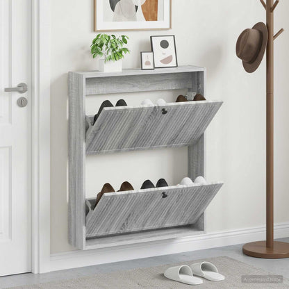 Wall-Mounted Shoe Cabinet EDE 71 x 17 x 86 cm Engineered Wood
