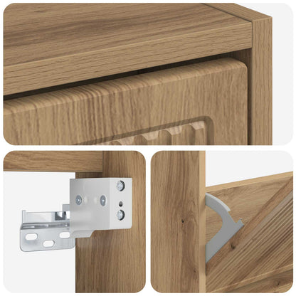 Wall-Mounted Shoe Cabinet EDE 71 x 17 x 86 cm Engineered Wood