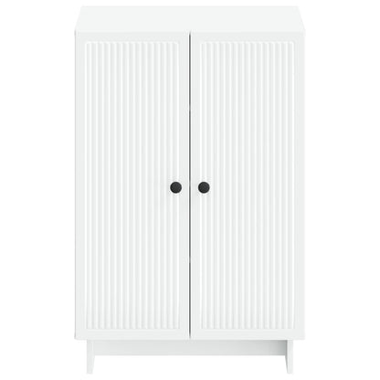 Shoe Cabinet EDE 59.5 x 39.5 x 90 cm Engineered Wood White