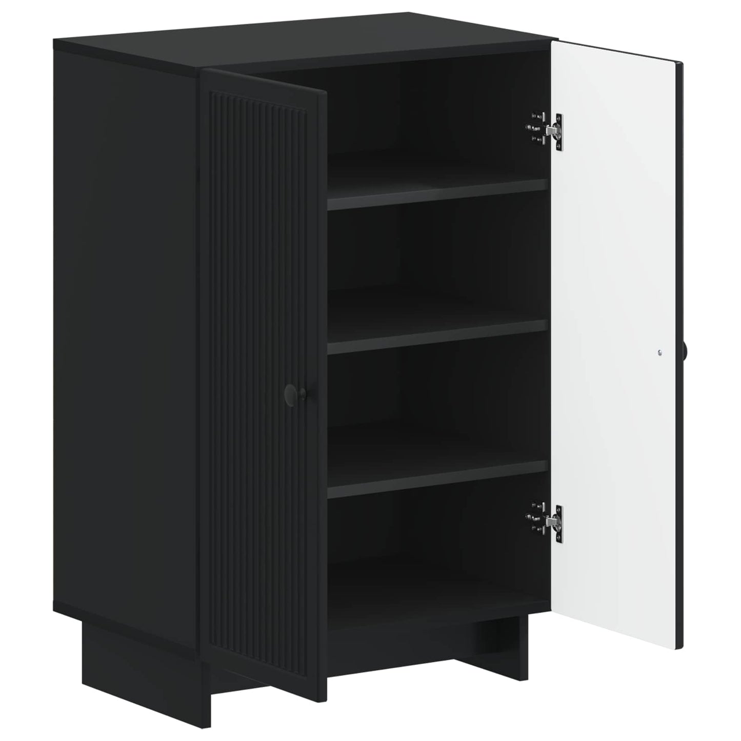 Shoe Cabinet EDE 59.5 x 39.5 x 90 cm Engineered Wood Black