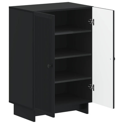 Shoe Cabinet EDE 59.5 x 39.5 x 90 cm Engineered Wood Black