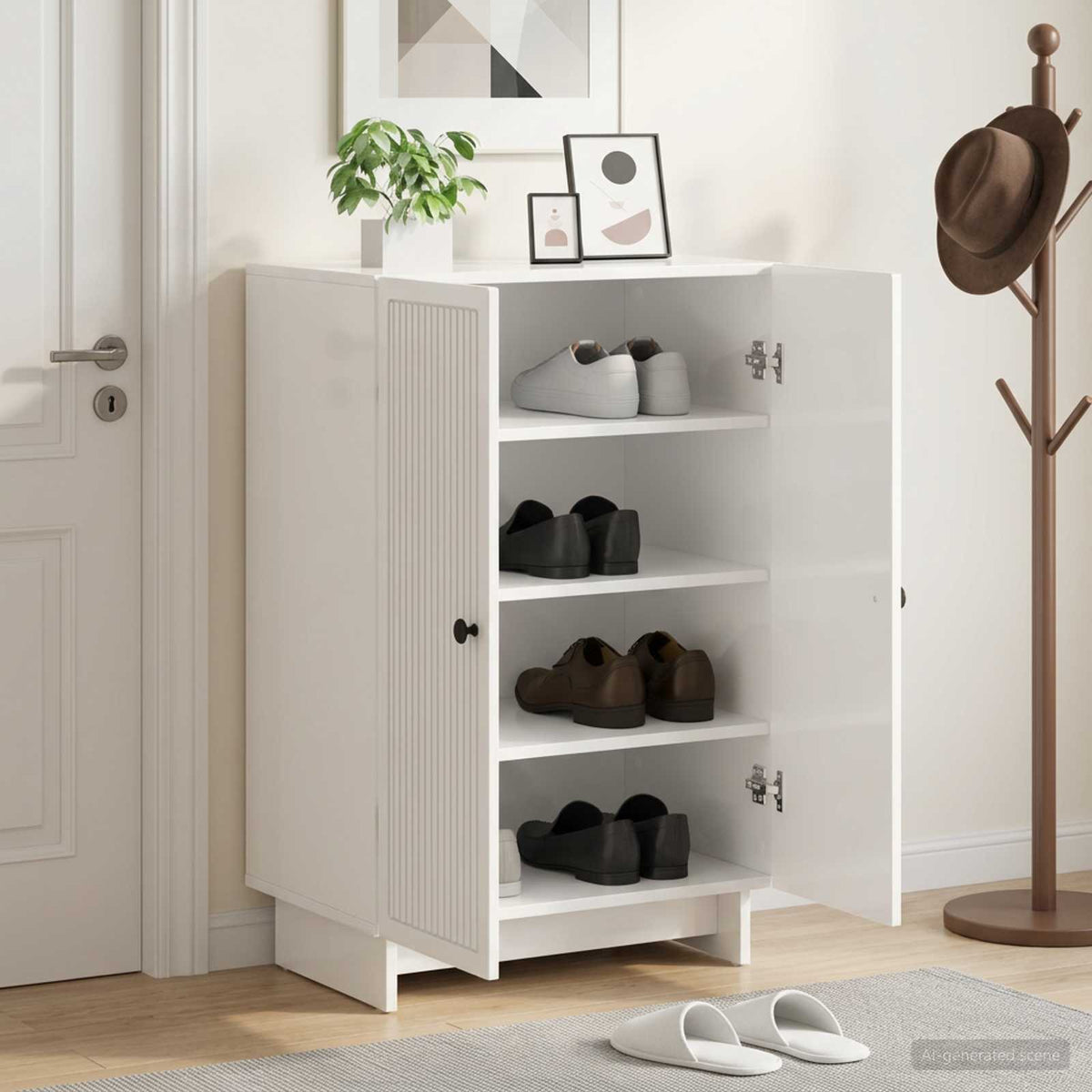 Shoe Cabinet EDE 59.5 x 39.5 x 90 cm Engineered Wood
