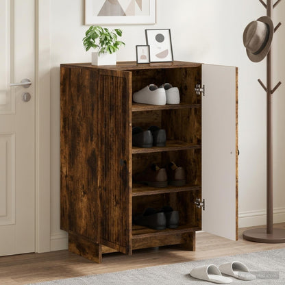 Shoe Cabinet EDE 59.5 x 39.5 x 90 cm Engineered Wood Smoked Oak