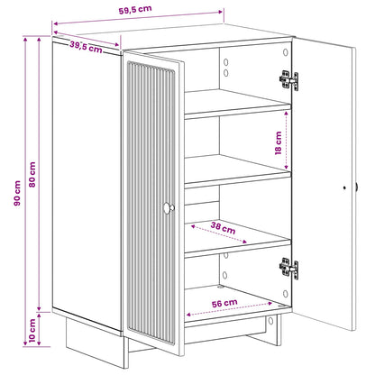 Shoe Cabinet EDE 59.5 x 39.5 x 90 cm Engineered Wood