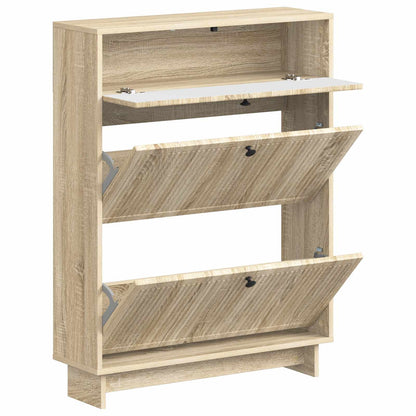 Shoe Cabinet EDE 78 x 24 x 103 cm Engineered Wood Sonoma Oak