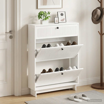 Shoe Cabinet EDE 78 x 24 x 103 cm Engineered Wood