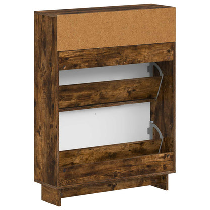 Shoe Cabinet EDE 78 x 24 x 103 cm Engineered Wood Smoked Oak