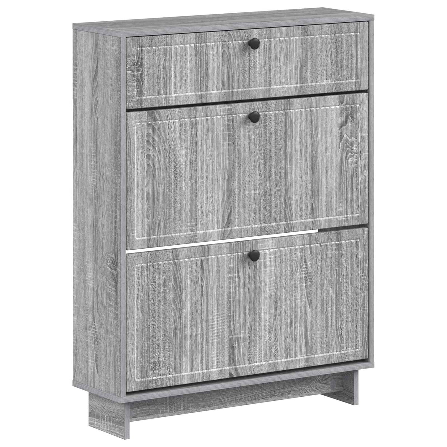 Shoe Cabinet EDE 78 x 24 x 103 cm Engineered Wood Grey Sonoma