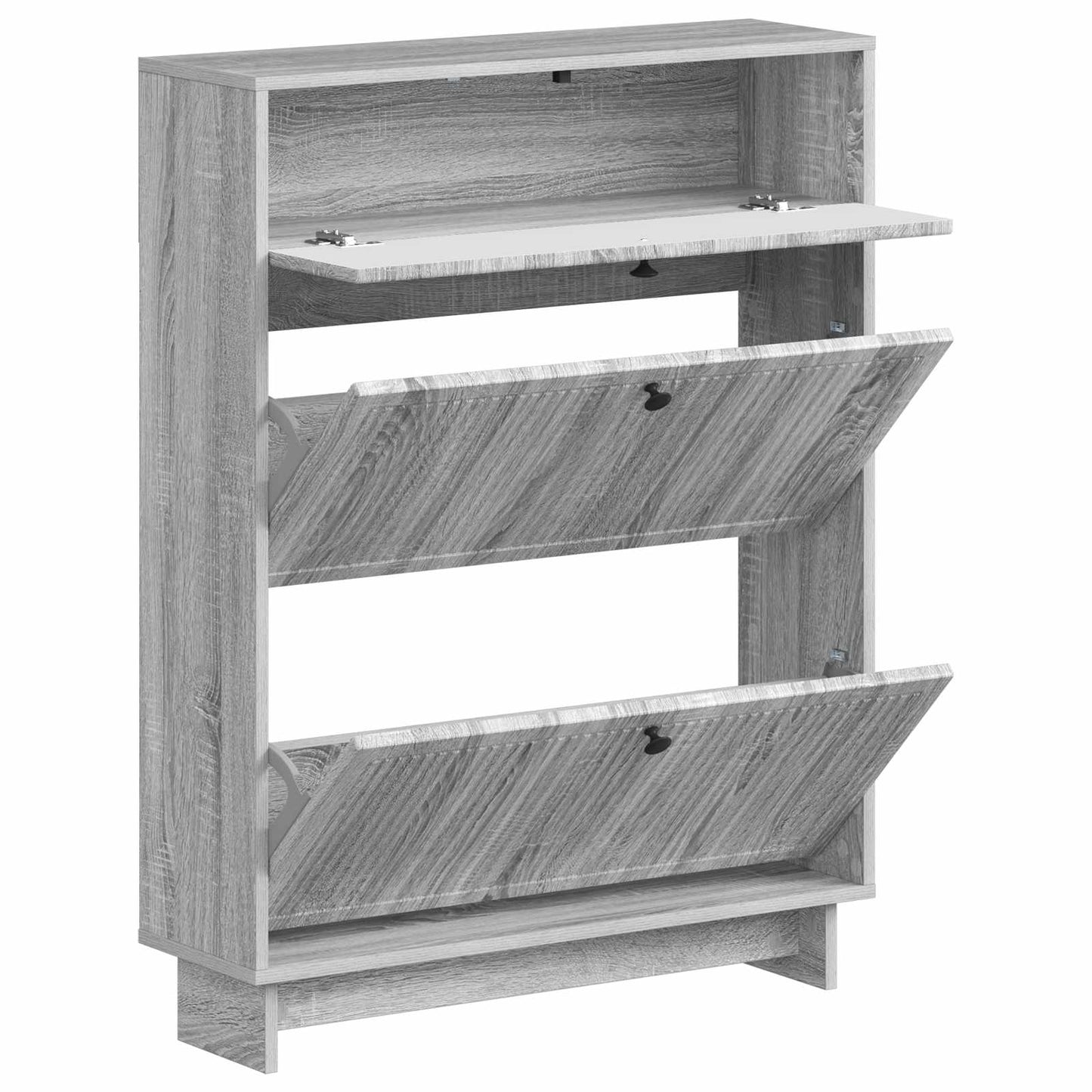 Shoe Cabinet EDE 78 x 24 x 103 cm Engineered Wood Grey Sonoma