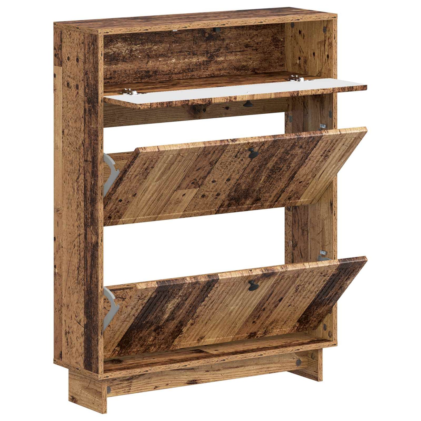 Shoe Cabinet EDE 78 x 24 x 103 cm Engineered Wood Old Wood