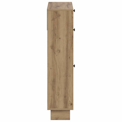 Shoe Cabinet EDE 78 x 24 x 103 cm Engineered Wood Artisan Oak