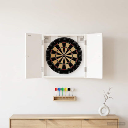 Dartboard Cabinet EDE White 52.5 x 10.5 x 53.5 cm