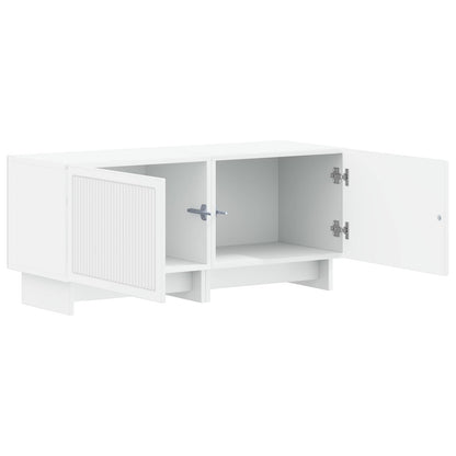 TV Cabinet White Engineered Wood
