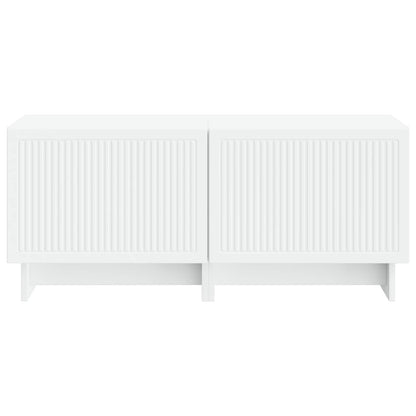 TV Cabinet White Engineered Wood