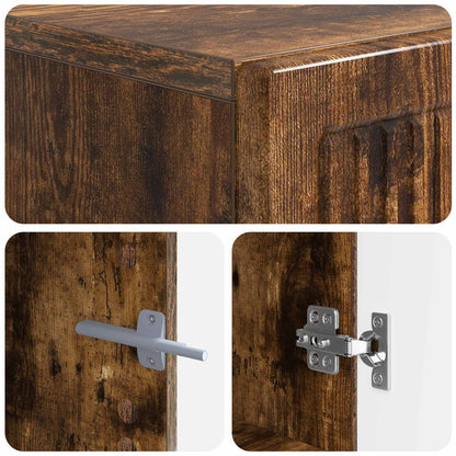 TV Cabinet Smoked Oak Engineered Wood