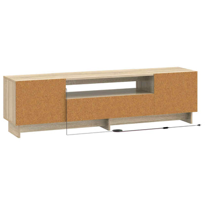 LED TV Cabinet Sonoma Oak Engineered Wood