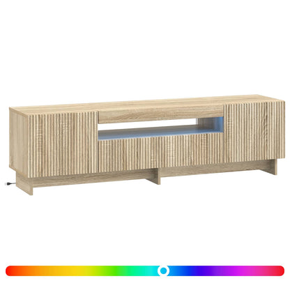 LED TV Cabinet Sonoma Oak Engineered Wood