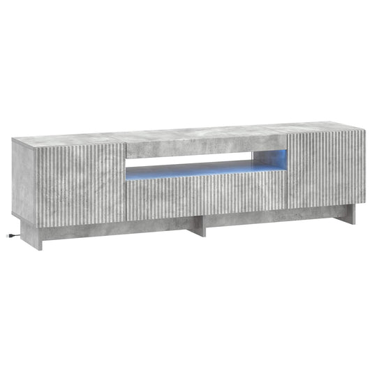 LED TV Cabinet EDE 153 x 35 x 43 cm Concrete Grey