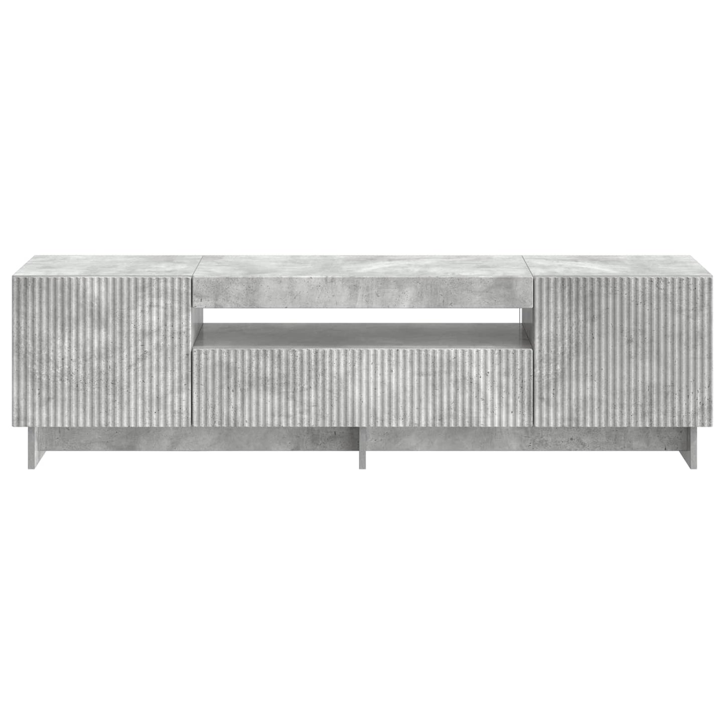 LED TV Cabinet Concrete Grey Engineered Wood