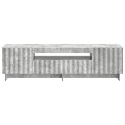 LED TV Cabinet Concrete Grey Engineered Wood