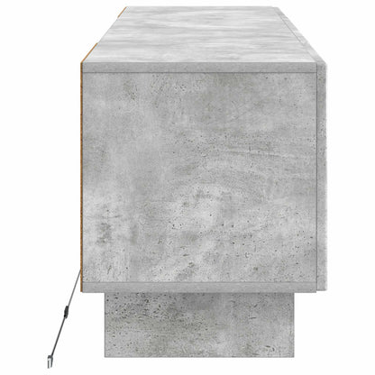 LED TV Cabinet Concrete Grey Engineered Wood