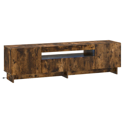 LED TV Cabinet Smoked Oak Engineered Wood