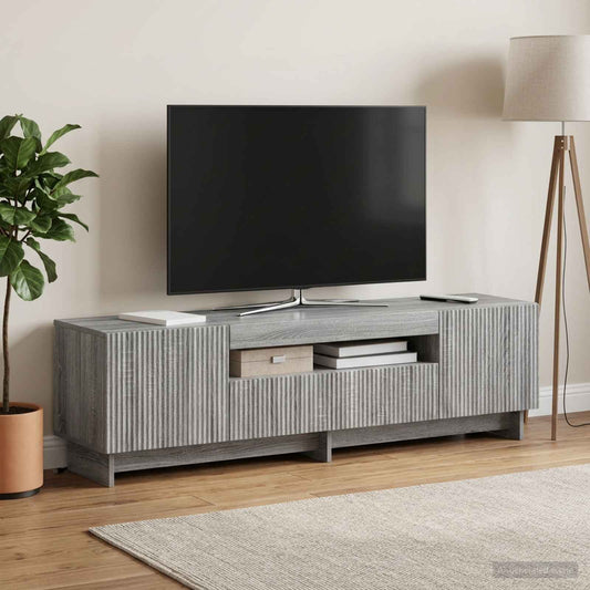 LED TV Cabinet EDE 153 x 35 x 43 cm Grey Sonoma Engineered Wood