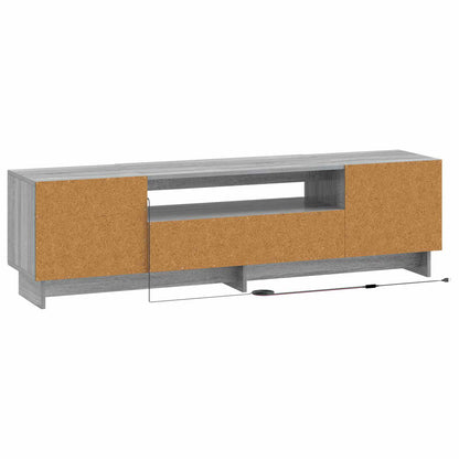 LED TV Cabinet Grey Sonoma Engineered Wood