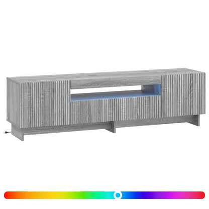 LED TV Cabinet Grey Sonoma Engineered Wood