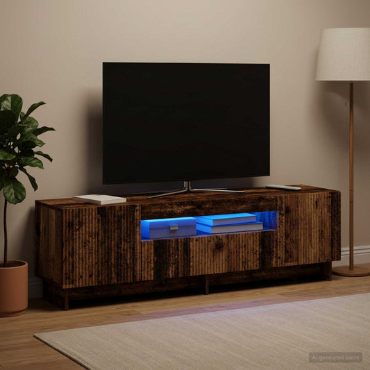 LED TV Cabinet EDE 153 x 35 x 43 cm Old Wood Engineered Wood