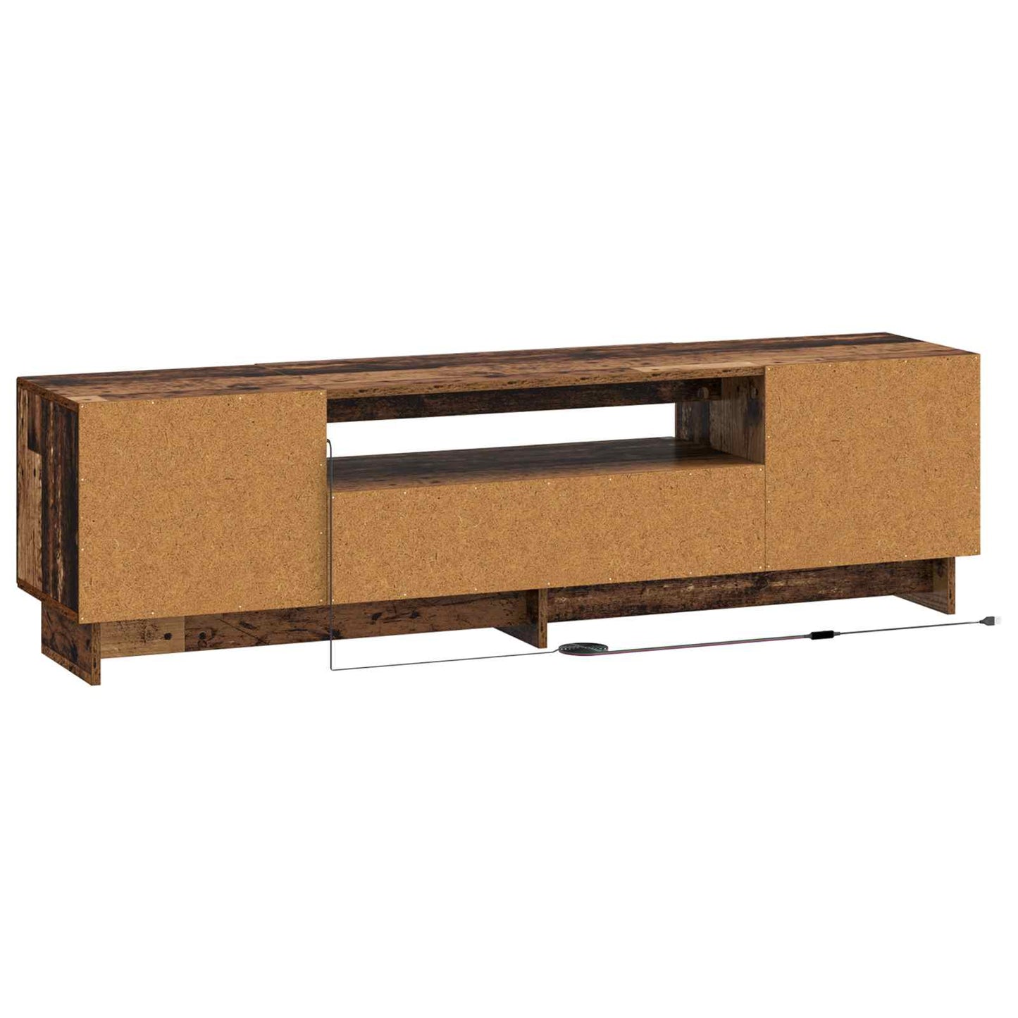LED TV Cabinet Old Wood Engineered Wood
