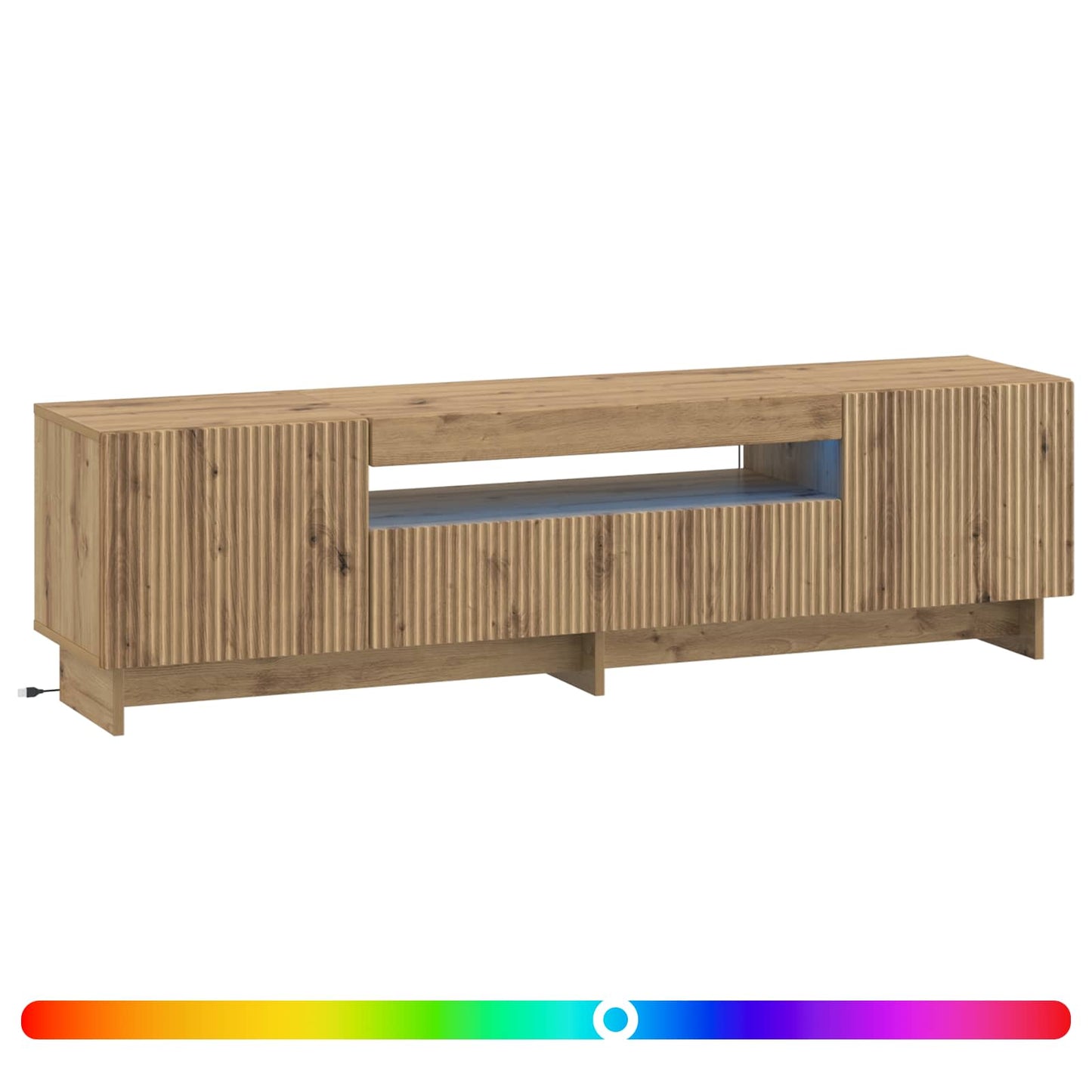 LED TV Cabinet Artisan Oak Engineered Wood