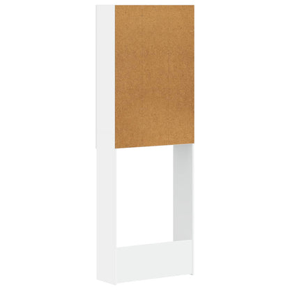 Toilet Cabinet EDE White 66 x 25.5 x 190 cm Engineered Wood